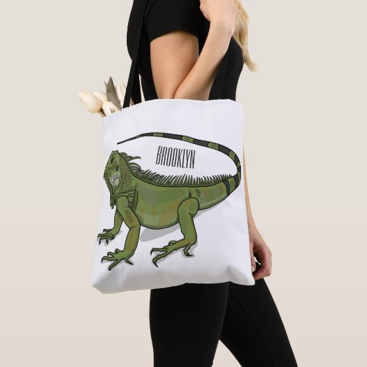 Tote Bag Illustration d'Iguana (De près)
