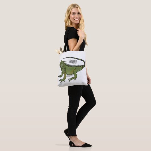 Tote Bag Illustration d'Iguana (Sur le modèle)