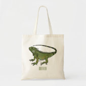 Tote Bag Illustration d'Iguana (Devant)