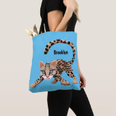 Tote Bag Illustration d'ocelot mignon (De près)