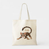 Tote Bag Illustration d'ocelot mignon (Dos)