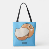 Tote Bag Illustration d'oignon (Dos)