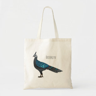 Tote Bag Illustration d'oiseau de faisan paon de Palawan