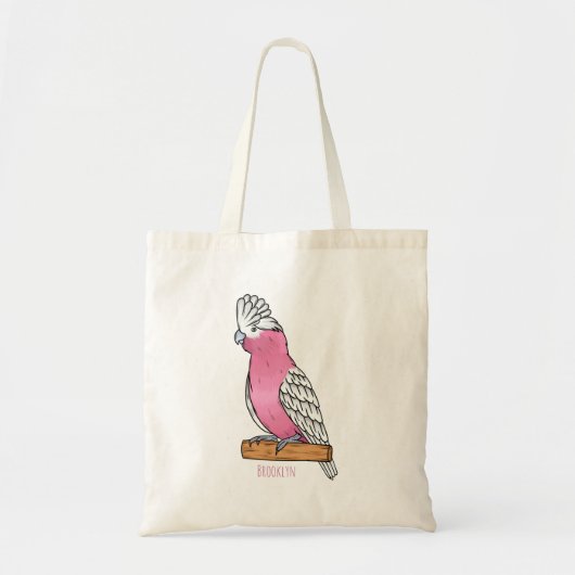 Tote Bag Illustration d'oiseau de Galah (Devant)