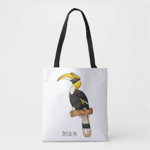Tote Bag Illustration d'oiseau de grande corneille