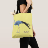 Tote Bag Illustration d'oiseau de grue bleue (De près)