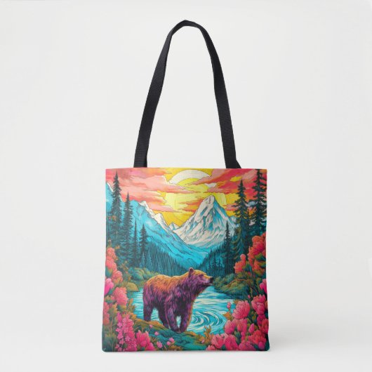 Tote Bag Illustration Doit aimer la nature (Devant)