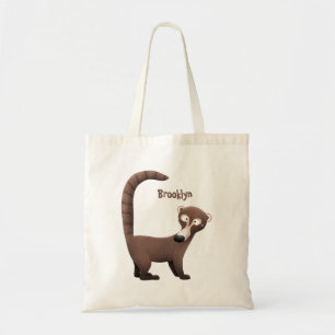 Tote Bag Illustration drôle curieuse de dessin animé de coa