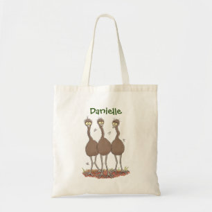Tote Bag Illustration drôle de l'emus australien de l'extér