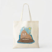Tote Bag Illustration drôle de morse joyeux (Devant)