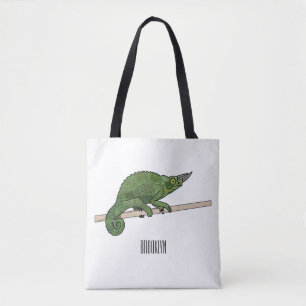 Tote Bag Illustration du caméléon de Jackson