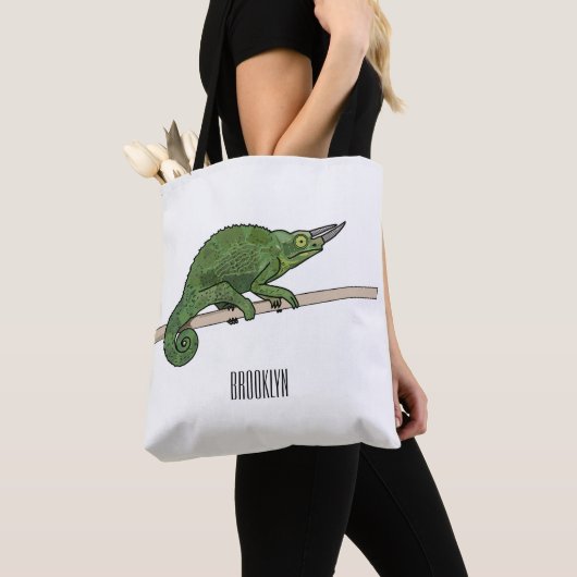 Tote Bag Illustration du caméléon de Jackson (De près)