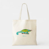 Tote Bag Illustration du caméléon de Jackson (Dos)