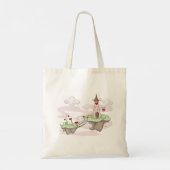 Tote Bag Illustration du château d'amour flottant Imaginair (Dos)