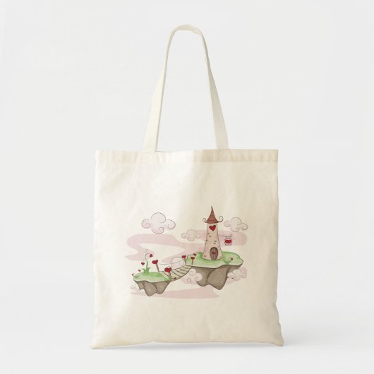 Tote Bag Illustration du château d'amour flottant Imaginair (Devant)