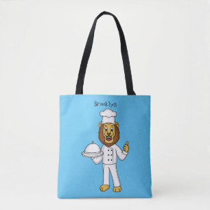 Tote Bag Illustration du chef mignon lion