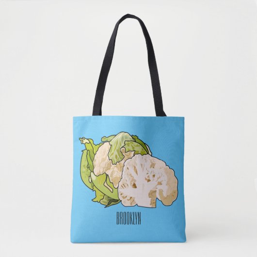 Tote Bag Illustration du chou-fleur (Devant)