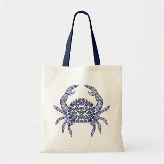 Tote Bag Illustration du crabe bleu (Devant)