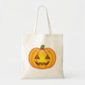 Tote Bag Illustration du dessin du Citrouille d'Halloween (Devant)