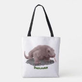 Tote Bag Illustration du dragon de Komodo (Dos)