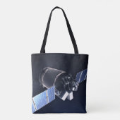 Tote Bag Illustration Du Dragon Xl Spacecraft. (Dos)