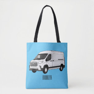 Tote Bag Illustration du fourgon de livraison