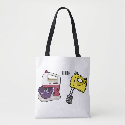 Tote Bag Illustration du mixer (Devant)