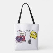 Tote Bag Illustration du mixer (Dos)