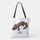 Tote Bag Illustration du monstre Gila (Dos)