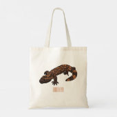Tote Bag Illustration du monstre Gila (Dos)