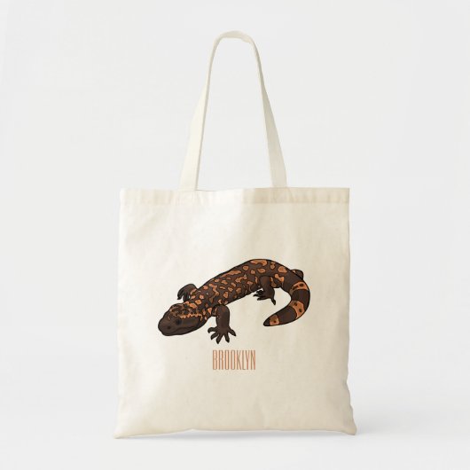 Tote Bag Illustration du monstre Gila (Devant)