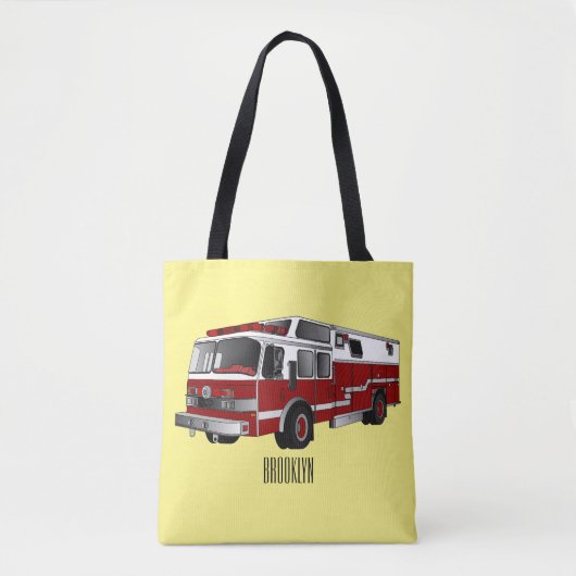 Tote Bag Illustration du moteur à incendie (Devant)
