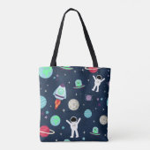 Tote Bag Illustration du Motif spatial (Dos)