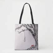 Tote Bag Illustration du nez et des champignons du cintre (Devant)