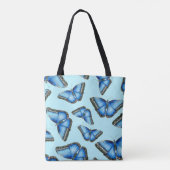 Tote Bag Illustration du papillon bleu Morpho (Dos)