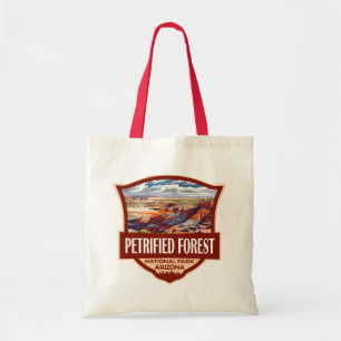 Tote Bag Illustration du parc national de la Forêt pétrifié
