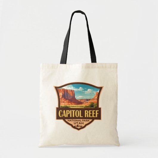 Tote Bag Illustration du parc national du récif du Capitol  (Devant)