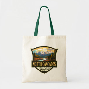 Tote Bag Illustration du parc national North Cascades Voyag