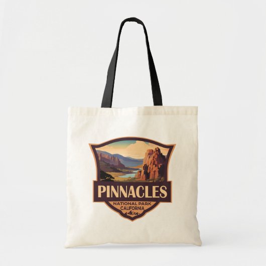 Tote Bag Illustration du parc national Pinnacles Art de voy (Devant)