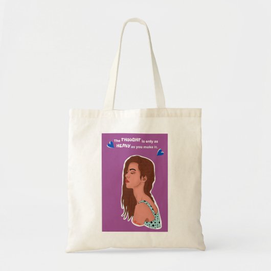 Tote Bag Illustration du portrait-robot de la femme (Devant)