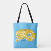 Tote Bag Illustration du serpent python birman (Dos)