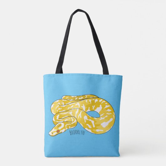 Tote Bag Illustration du serpent python birman (Dos)