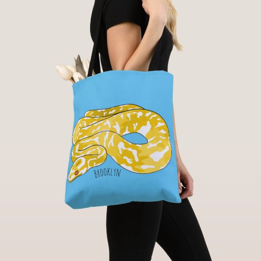 Tote Bag Illustration du serpent python birman (De près)