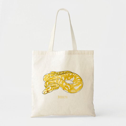 Tote Bag Illustration du serpent python birman (Devant)