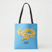 Tote Bag Illustration du serpent python birman (Devant)