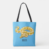 Tote Bag Illustration du serpent python birman (Dos)