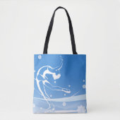 Tote Bag Illustration du sport de patinage sur glace (Devant)