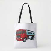 Tote Bag Illustration du transport de carburant par camion- (Devant)