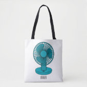 Tote Bag Illustration du ventilateur (Devant)