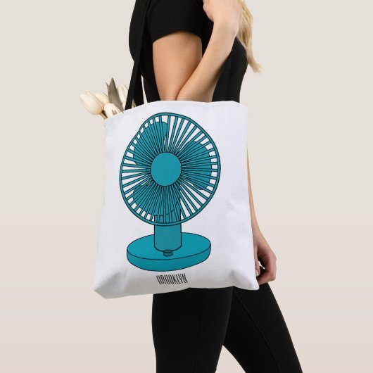 Tote Bag Illustration du ventilateur (De près)